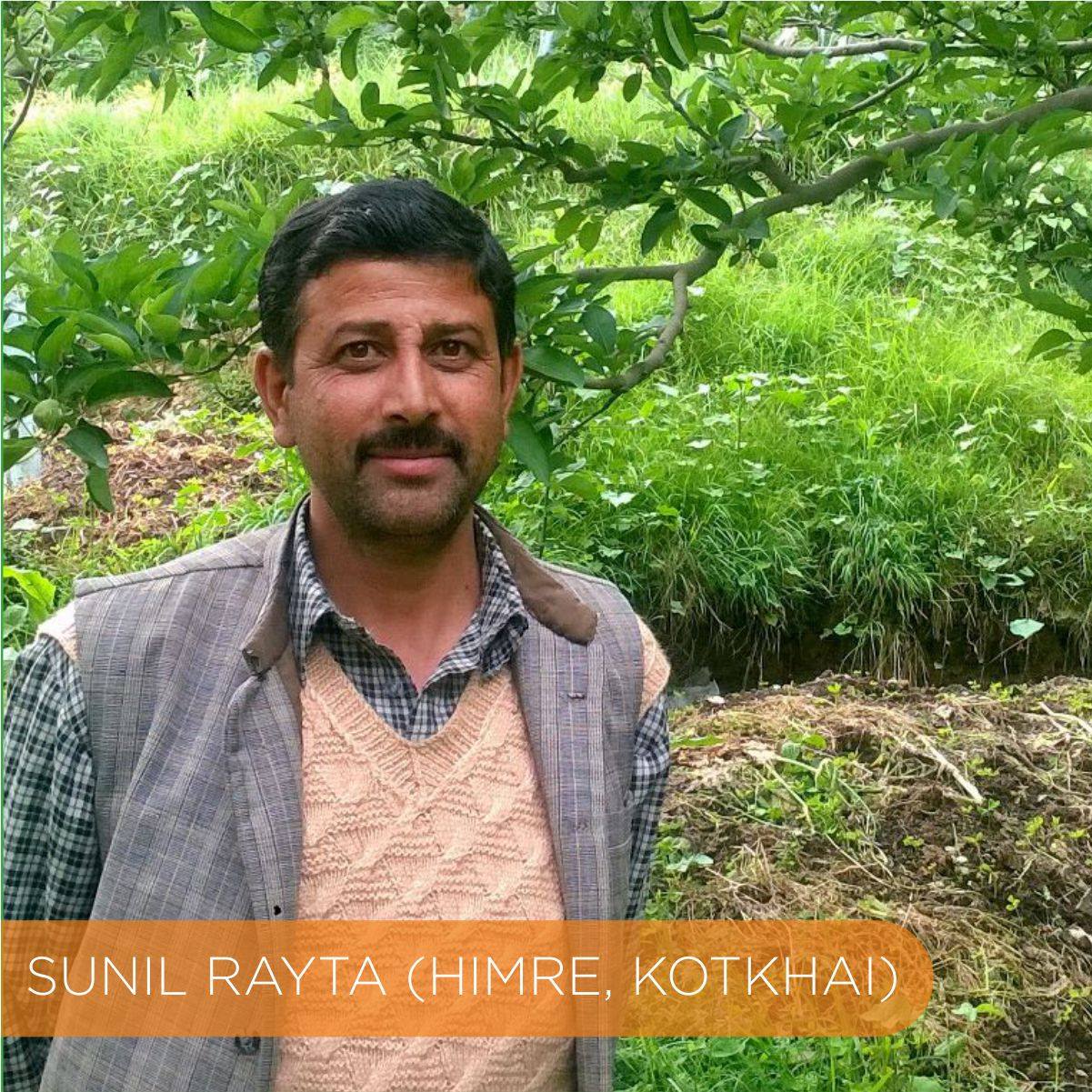 Apple farmer Sunil Ratya Apple farmer Sunil Ratya